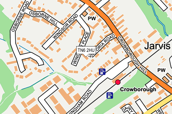 TN6 2HU map - OS OpenMap – Local (Ordnance Survey)