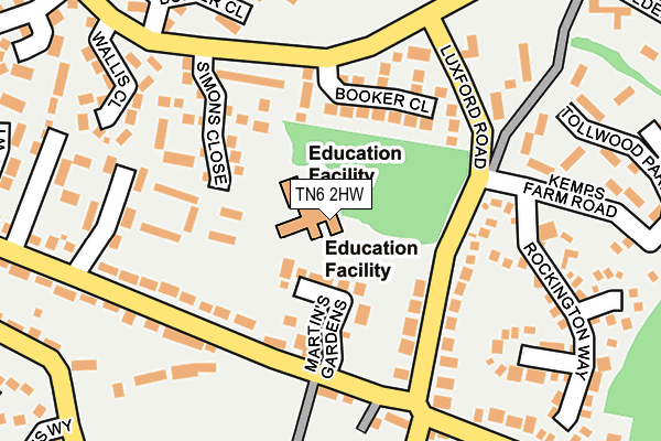 TN6 2HW map - OS OpenMap – Local (Ordnance Survey)