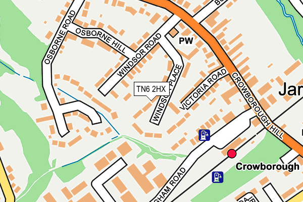 TN6 2HX map - OS OpenMap – Local (Ordnance Survey)
