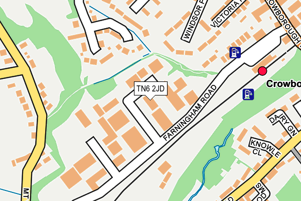 TN6 2JD map - OS OpenMap – Local (Ordnance Survey)