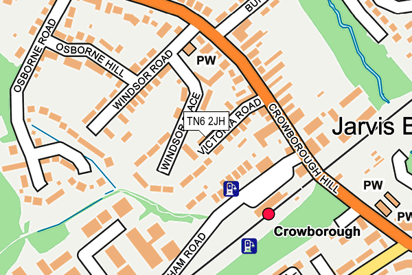 TN6 2JH map - OS OpenMap – Local (Ordnance Survey)