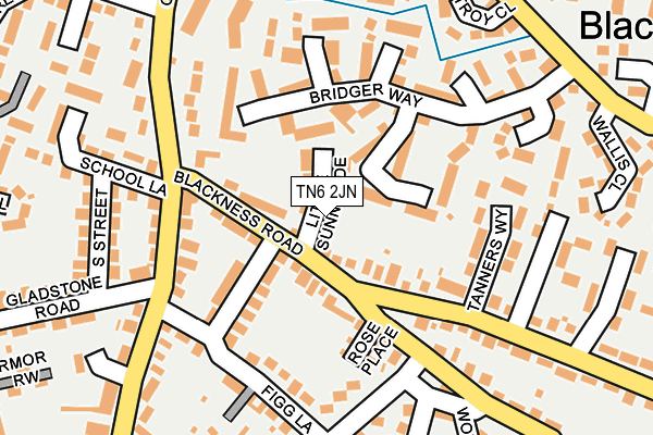 TN6 2JN map - OS OpenMap – Local (Ordnance Survey)