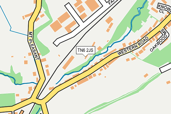 TN6 2JS map - OS OpenMap – Local (Ordnance Survey)