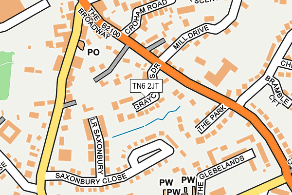 TN6 2JT map - OS OpenMap – Local (Ordnance Survey)