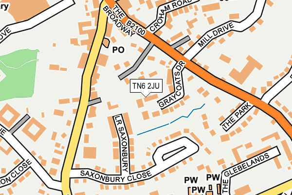 TN6 2JU map - OS OpenMap – Local (Ordnance Survey)