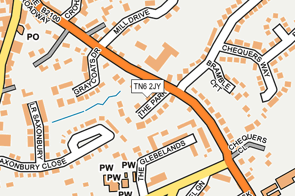 TN6 2JY map - OS OpenMap – Local (Ordnance Survey)