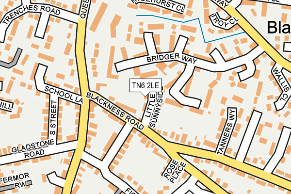 TN6 2LE map - OS OpenMap – Local (Ordnance Survey)