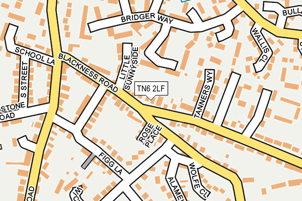 TN6 2LF map - OS OpenMap – Local (Ordnance Survey)