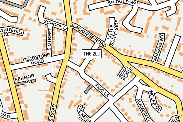 TN6 2LJ map - OS OpenMap – Local (Ordnance Survey)