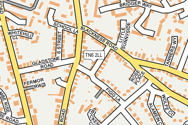 TN6 2LL map - OS OpenMap – Local (Ordnance Survey)