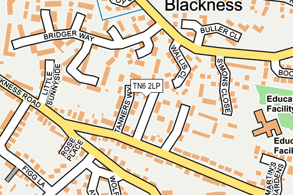 TN6 2LP map - OS OpenMap – Local (Ordnance Survey)