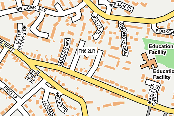 TN6 2LR map - OS OpenMap – Local (Ordnance Survey)