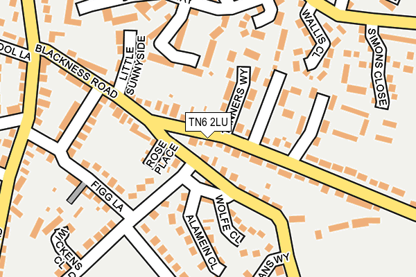 TN6 2LU map - OS OpenMap – Local (Ordnance Survey)