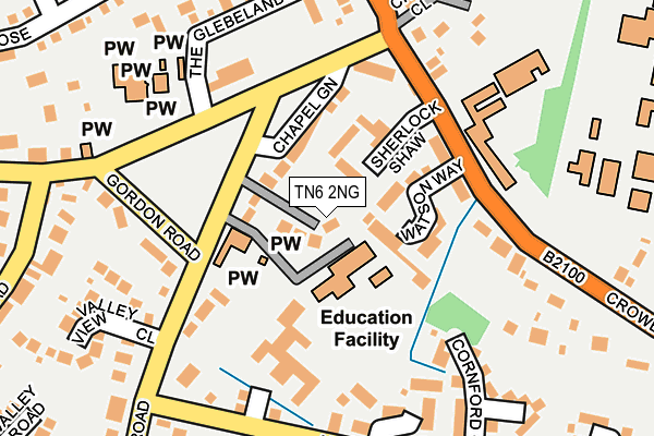 TN6 2NG map - OS OpenMap – Local (Ordnance Survey)