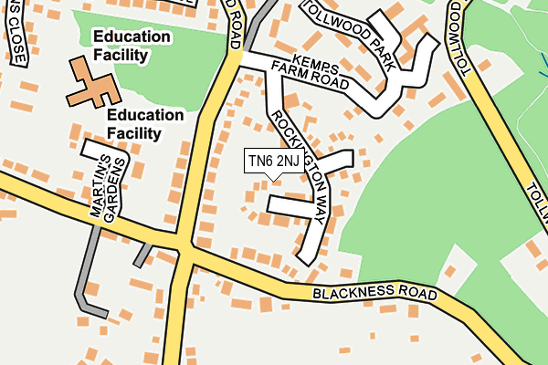 TN6 2NJ map - OS OpenMap – Local (Ordnance Survey)