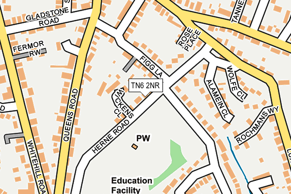 TN6 2NR map - OS OpenMap – Local (Ordnance Survey)