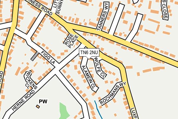 TN6 2NU map - OS OpenMap – Local (Ordnance Survey)