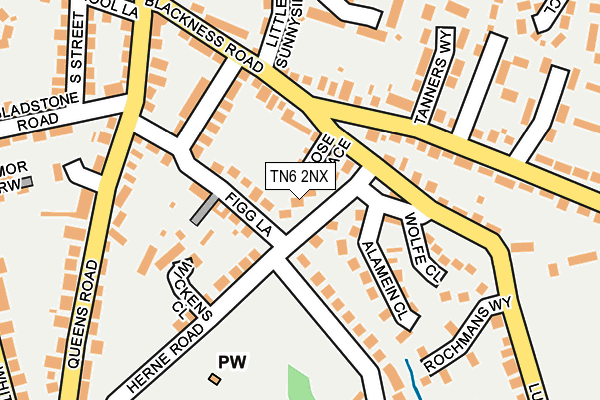 TN6 2NX map - OS OpenMap – Local (Ordnance Survey)