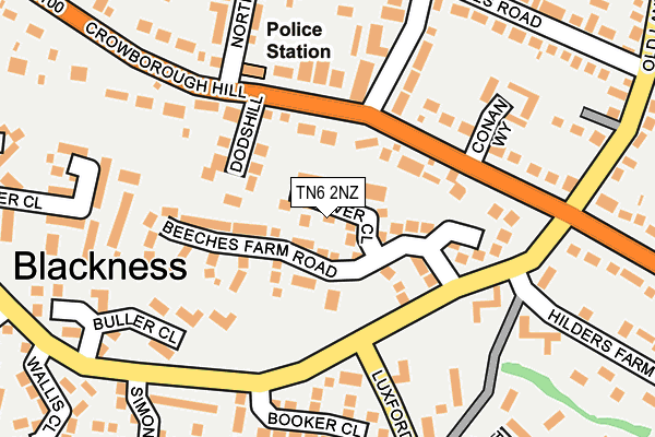 TN6 2NZ map - OS OpenMap – Local (Ordnance Survey)
