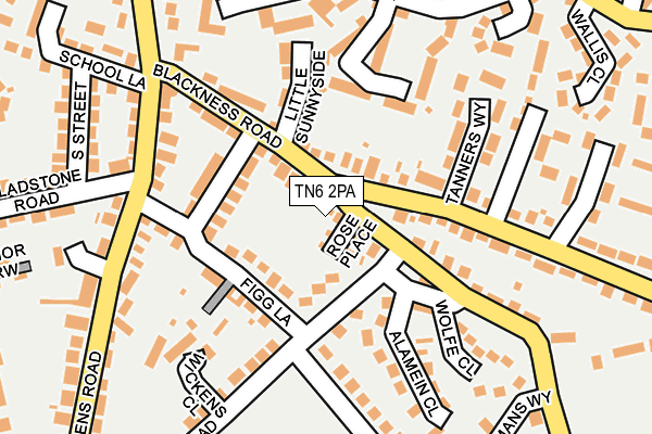 TN6 2PA map - OS OpenMap – Local (Ordnance Survey)