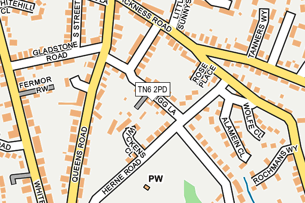 TN6 2PD map - OS OpenMap – Local (Ordnance Survey)