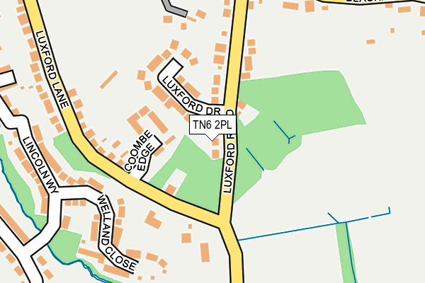 TN6 2PL map - OS OpenMap – Local (Ordnance Survey)