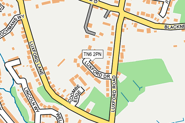 TN6 2PN map - OS OpenMap – Local (Ordnance Survey)