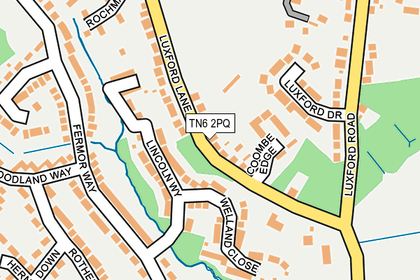 TN6 2PQ map - OS OpenMap – Local (Ordnance Survey)
