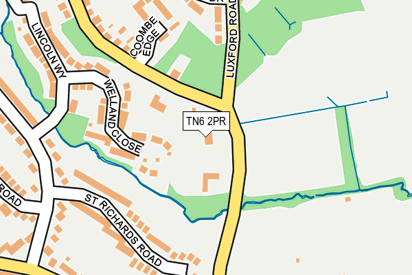 TN6 2PR map - OS OpenMap – Local (Ordnance Survey)