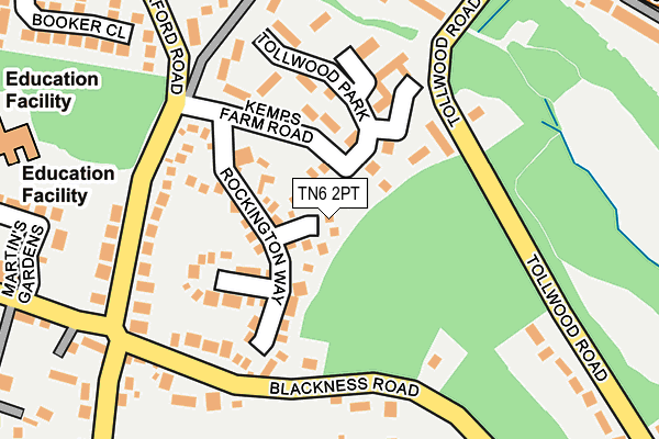 TN6 2PT map - OS OpenMap – Local (Ordnance Survey)