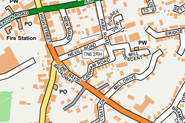 TN6 2RH map - OS OpenMap – Local (Ordnance Survey)