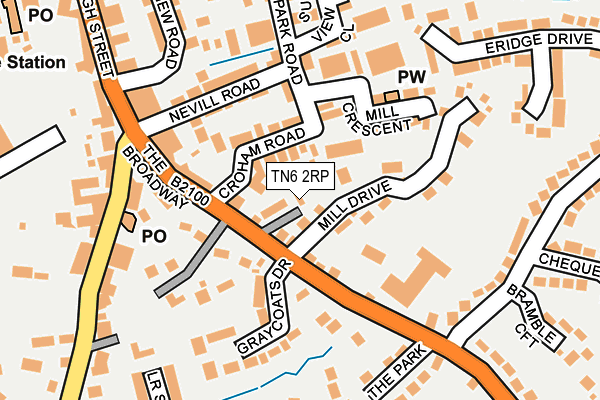 TN6 2RP map - OS OpenMap – Local (Ordnance Survey)