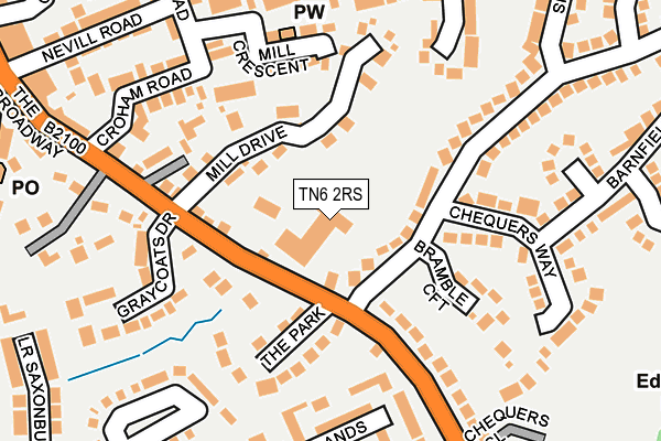 TN6 2RS map - OS OpenMap – Local (Ordnance Survey)