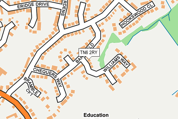TN6 2RY map - OS OpenMap – Local (Ordnance Survey)