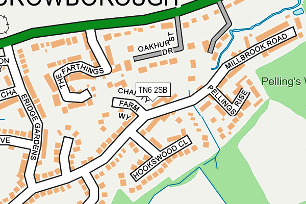 TN6 2SB map - OS OpenMap – Local (Ordnance Survey)