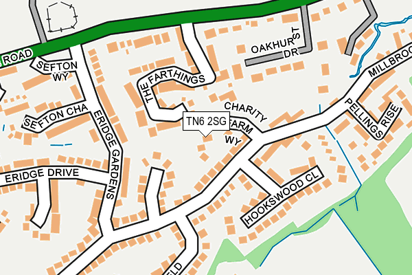 TN6 2SG map - OS OpenMap – Local (Ordnance Survey)