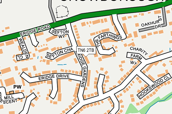 TN6 2TB map - OS OpenMap – Local (Ordnance Survey)