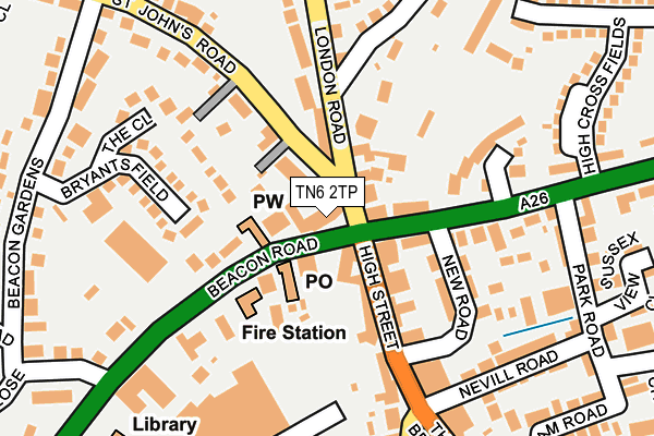 TN6 2TP map - OS OpenMap – Local (Ordnance Survey)