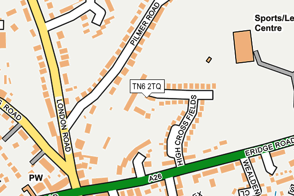 TN6 2TQ map - OS OpenMap – Local (Ordnance Survey)