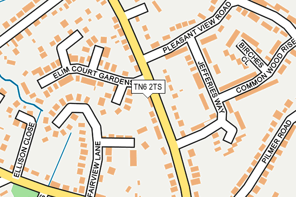 TN6 2TS map - OS OpenMap – Local (Ordnance Survey)