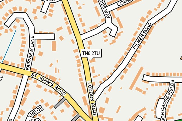 TN6 2TU map - OS OpenMap – Local (Ordnance Survey)