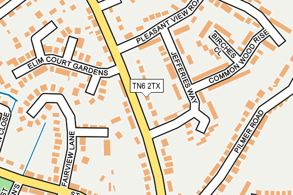TN6 2TX map - OS OpenMap – Local (Ordnance Survey)