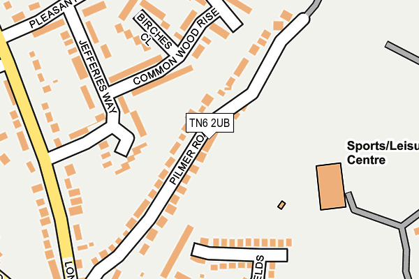 TN6 2UB map - OS OpenMap – Local (Ordnance Survey)