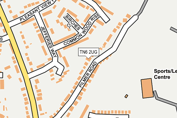 TN6 2UG map - OS OpenMap – Local (Ordnance Survey)