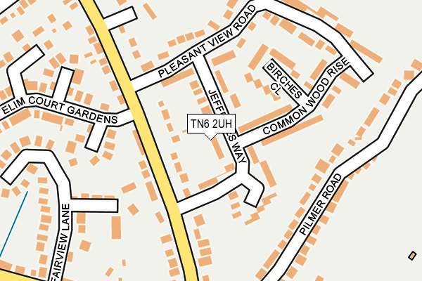 TN6 2UH map - OS OpenMap – Local (Ordnance Survey)