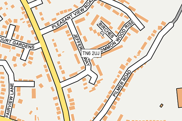 TN6 2UJ map - OS OpenMap – Local (Ordnance Survey)