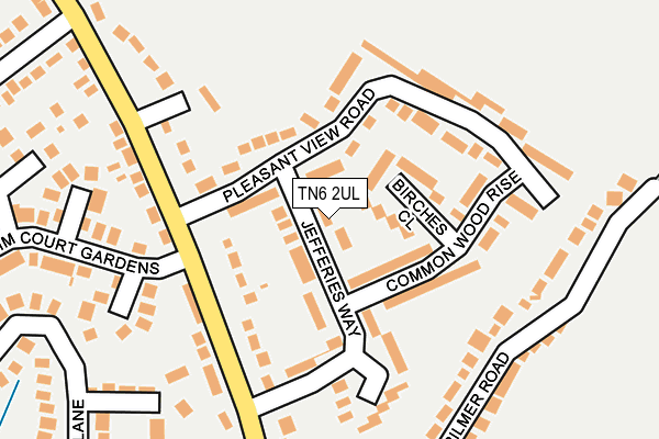 TN6 2UL map - OS OpenMap – Local (Ordnance Survey)
