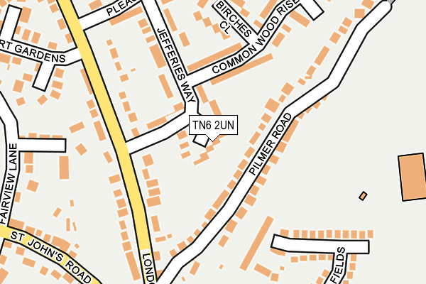 TN6 2UN map - OS OpenMap – Local (Ordnance Survey)