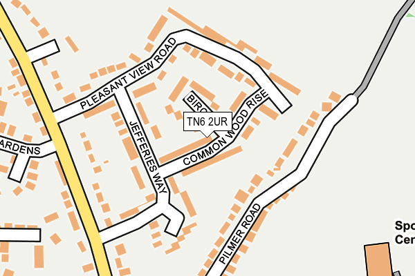 TN6 2UR map - OS OpenMap – Local (Ordnance Survey)