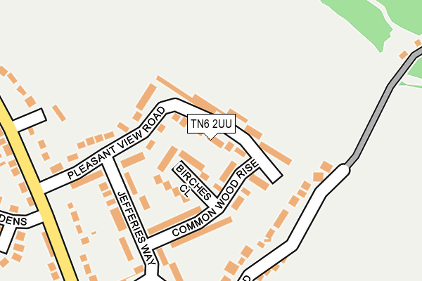 TN6 2UU map - OS OpenMap – Local (Ordnance Survey)